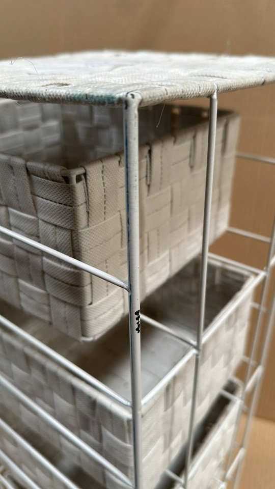 Argos Home 4 Drawer Storage Unit H60, W22, D23cm Storage Organizer