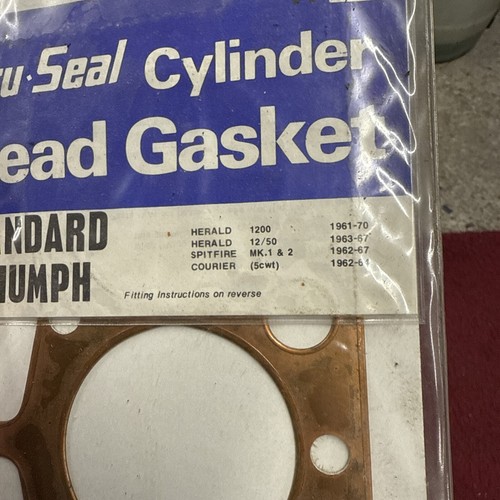 TRIUMPH SPITFIRE HERALD 1147CC COPPER HEAD GASKET 1961-70 Old Stock - 第 2/4 張圖片