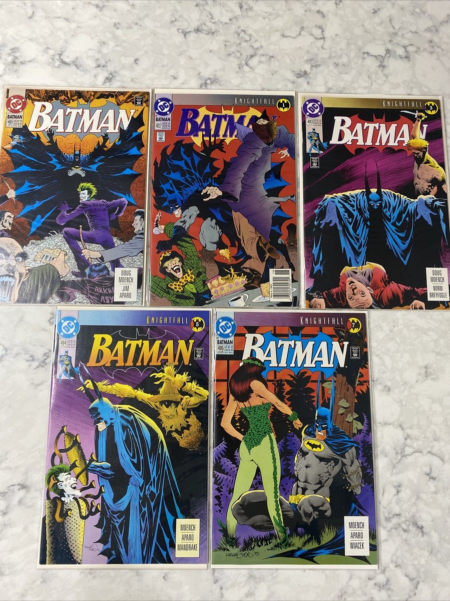 Batman #491 DC Comics 1993 Prelude to Knightfall & Batman 492-495