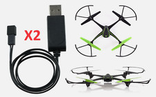 2 Sky Viper Drone Chargers for v2400hd v2450fpv s1700 s1750 v2450GPS Furry Scout