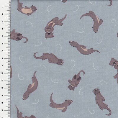Baumwollstoff Patchwork Stoff Quiltstoff Lewis & Irene Small Things Otter