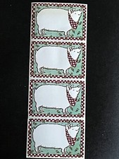 Frances Meyer PIG piggy Picnic Label Name Tag Scrapbook Stickers 10 Sheets NEW