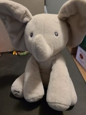 GUND Infant Baby Animated Flappy The Elephant Plush Toy Gray Sings Talks