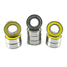 TRB RC 8x16x5mm Precision Ceramic Ball Bearings Hybrid Seals YEL (10)