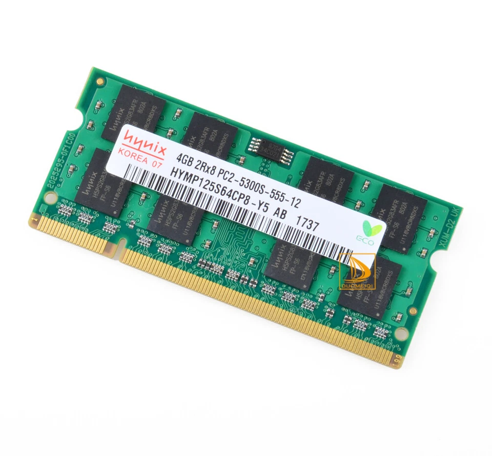 Hynix 4 GB 2Rx8 PC2-5300S DDR2 667 MHz 200 pin memoria RAM computer portatile 1,8 V SODIMM - Immagine 3 di 4