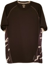 Reebok Men's Shirt Size M Play Dry Black White Camo Performance Lightweight