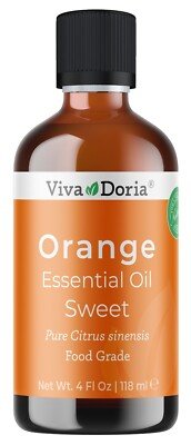 #ad Viva Doria Pure Sweet Orange Essential Oil Food Grade 4 Fl oz $15.99