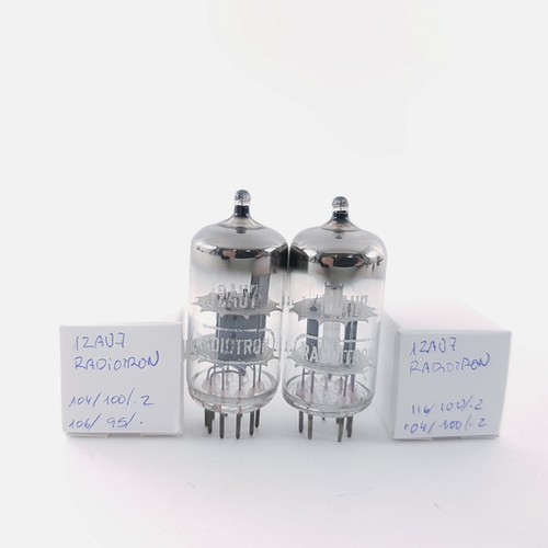 2 X 12AU7 / ECC82 RADIOTRON TUBE. 1960s RFT PROD. MATCHED PAIR. 128 ...