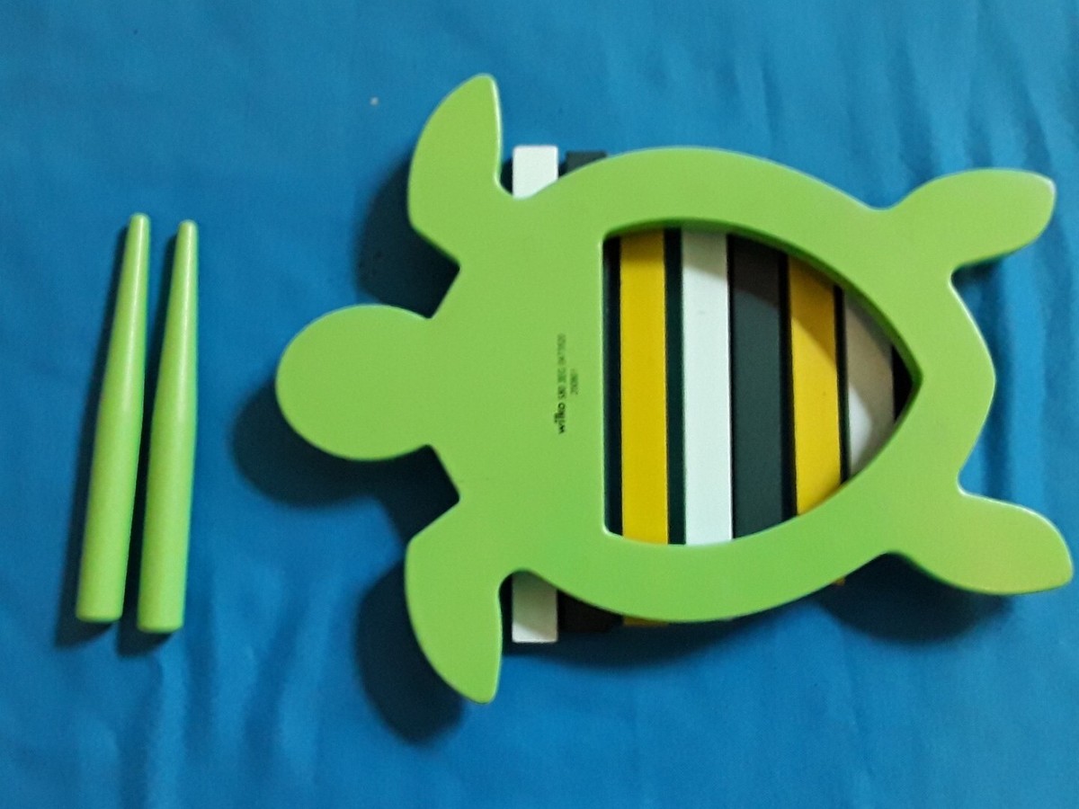 WILKO TURTLE XYLOPHONE CHILDS WOODEN TOY-USED