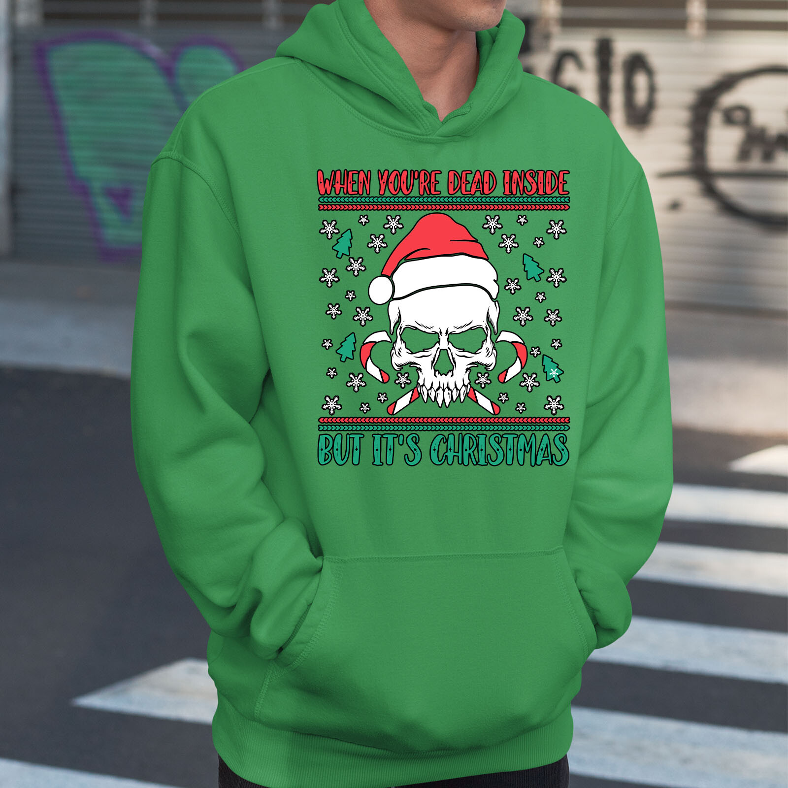 When You Are Dead Mens Hoodie Xmas Funny Merry Christmas Novelty Gift Hoody image 7