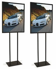 Only Hangers Black Bulletin 22"W x 28"H Sign Holder (Set of 2)