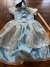 Disney Princess Cinderella Dress Costume Size 2T NWOT Layered Tulle Sparkle
