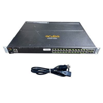 #ad HPE Aruba 2920 24G 24 Port GIGABIT SWITCH J9726A w Power Cord amp; Rack Ears $59.99