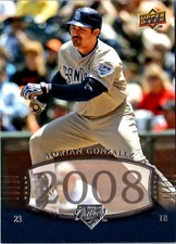 2008 Upper Deck Timeline Adrian Gonzalez #220 San Diego Padres Baseball Card