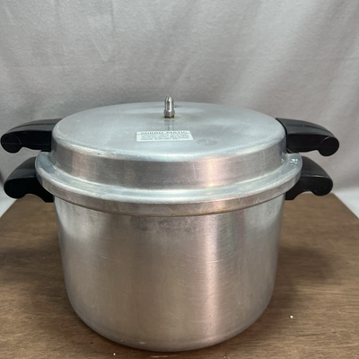#ad Vintage Mirro Matic 8 Qt Aluminum Speed Pressure Cooker Canner M 0498 $39.95