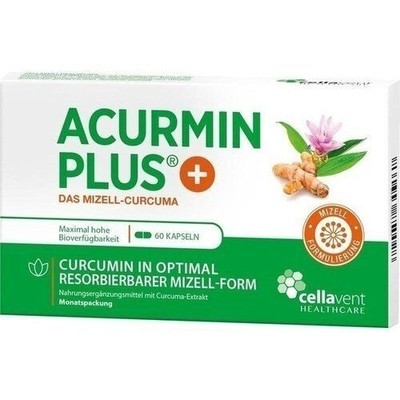 ACURMIN Plus Das Mizell-Curcuma Weichkapseln 60 St PZN 11875285