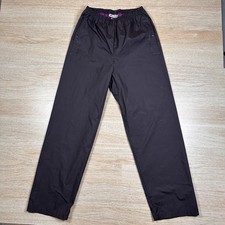 Vintage Columbia Nylon Pants Womens Medium Gray Elastic Rain Shell