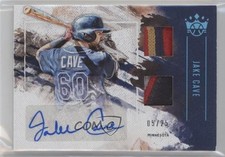 2019 Diamond Kings DK Material Signatures Holo Blue 5/25 Jake Cave Auto 5w7