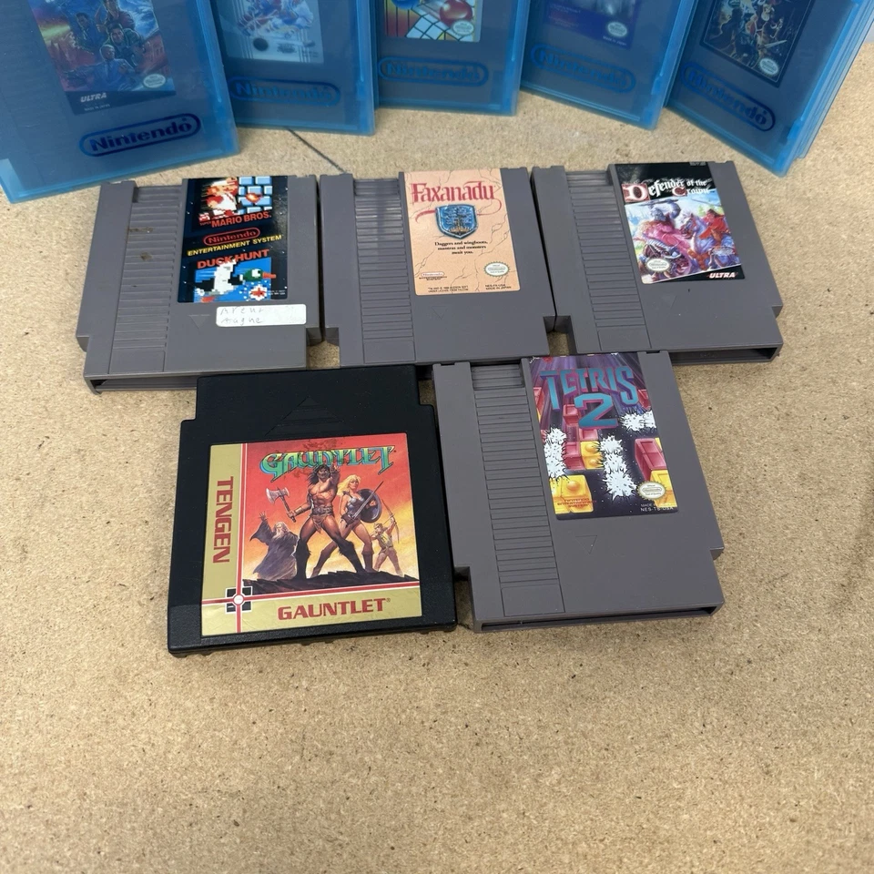 Lote de 10 NES Auténticas Misión Imposible Mármol Locura Mario Faxanadu Tetris Foto 4 de 4