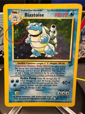Blastoise 2/130 Base Set 2 SWIRL Holo WOTC Vintage Rare | eBay