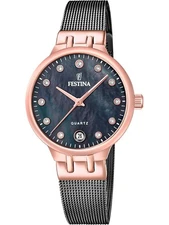 Festina F20717/2 Ladies Watch Quartz Mademoiselle Saphire 33mm 5ATM
