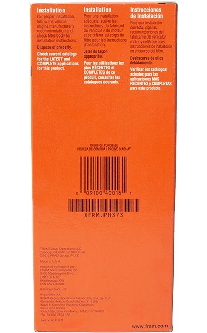 FRAM Oil Filter Fits 1980-1990 GMC Medium Duty C-Series Trucks Part Number PH373 - Image 4 of 4