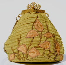 Victorian Edwardian Art Deco Purse Green Beaded--NEW--Free Shipping