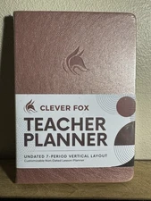 Clever Fox Teacher Planner – School Year Planner with Calendars & Lesson Plan...