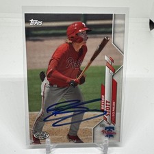 2020 Bryson Stott ROOKIE RC Topps Pro Debut #PD-37 Philadelphia Phillies SIGNED