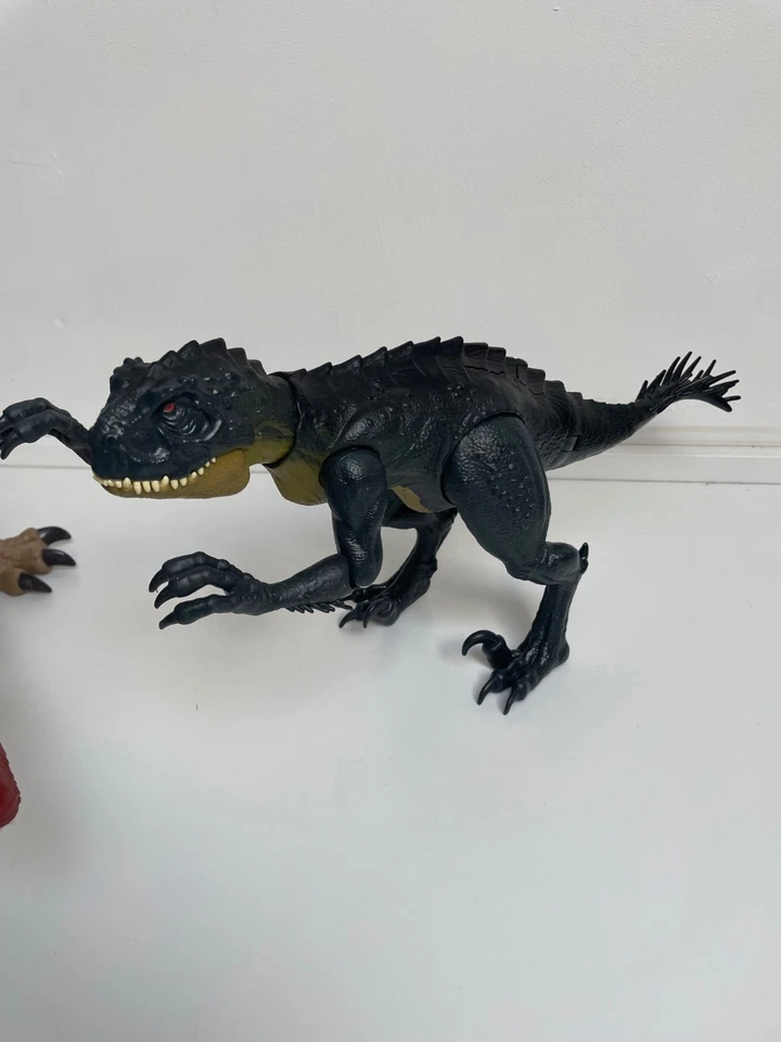 Jurassic World Mattel Dinosaurier Spinosaurus T- Rex 2X Nummer Stempel - Bild 2 von 4