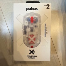 Pulsar X2 Size 2 Wireless Super Clear Edition Gaming Mouse Used Tested