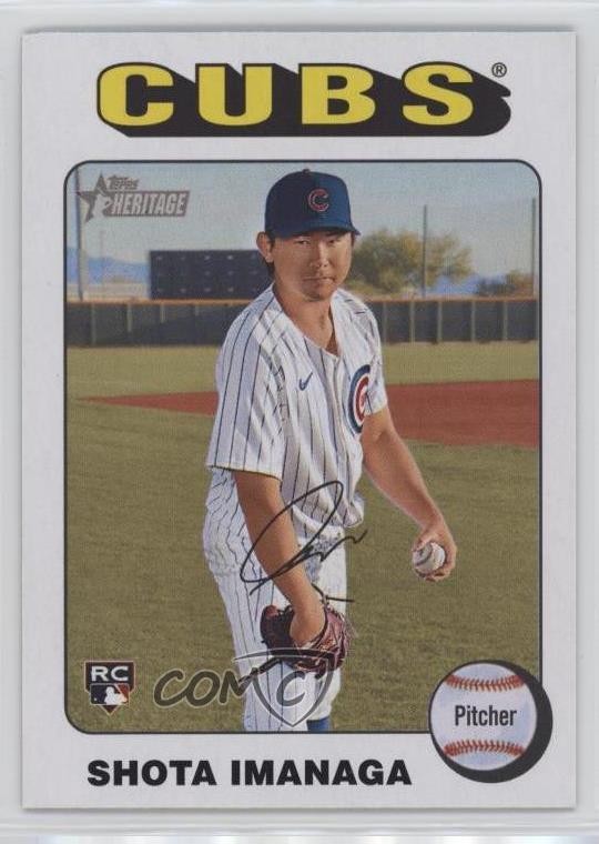 2024 Topps Heritage High Number White Border Shota Imanaga #564 Rookie RC 1os4