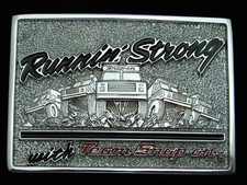 QH03114 NOS VINTAGE 1970s  SNAP-ON TOOLS  CHROME ON SOLID BRASS BTS BUCKLE