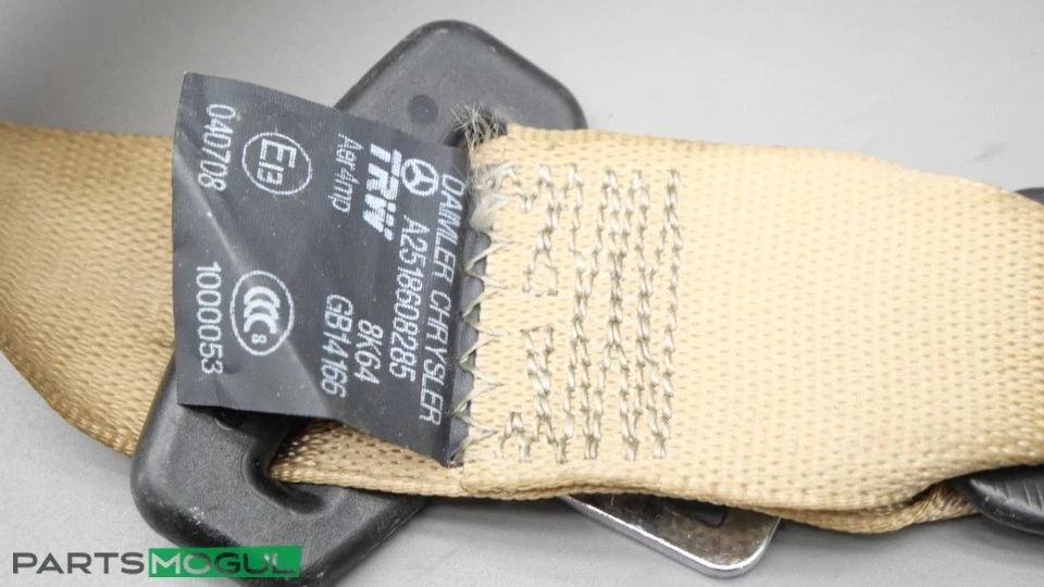 06-12 Mercedes-Benz R350 R500 Trasero Derecho Tercera Fila Cinturón Retractor Beige Foto 3 de 4