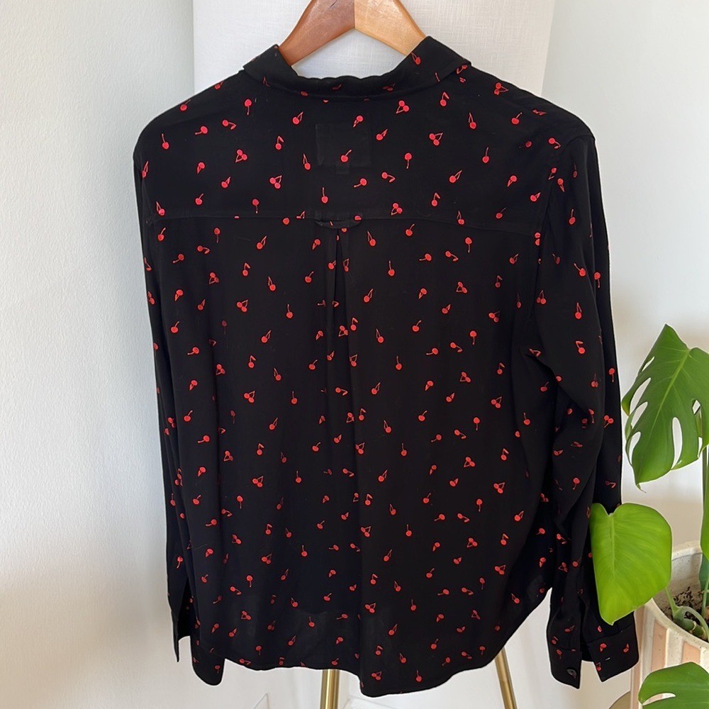 Rails Rocsi Cherry-Patterned Button-Front Shirt - image 7