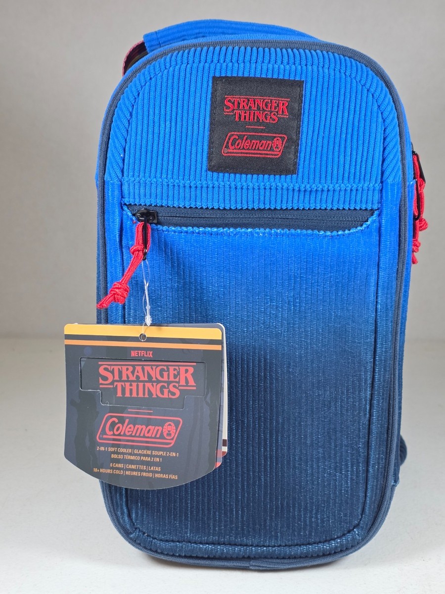 Stranger Things Coleman 2‑in‑1 Soft Cooler Sling Bag NWT Collab