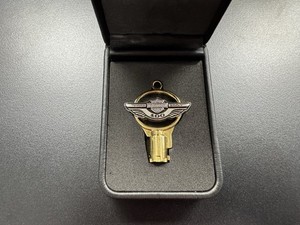 Harley Davidson 100th Anniversary Gold Key Sterling Silver In Original Box