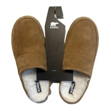 SOREL Men’s Falcon Ridge II Scuff Slipper US Size 11 (Elk, Gum 10)