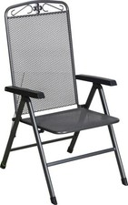 MWH Klappstuhl Savoy Stahl eisengrau Gartenstuhl Gartensessel Klappsessel