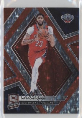 2018-19 Panini Spectra Red Prizm 3/99 Anthony Davis #43 o3p