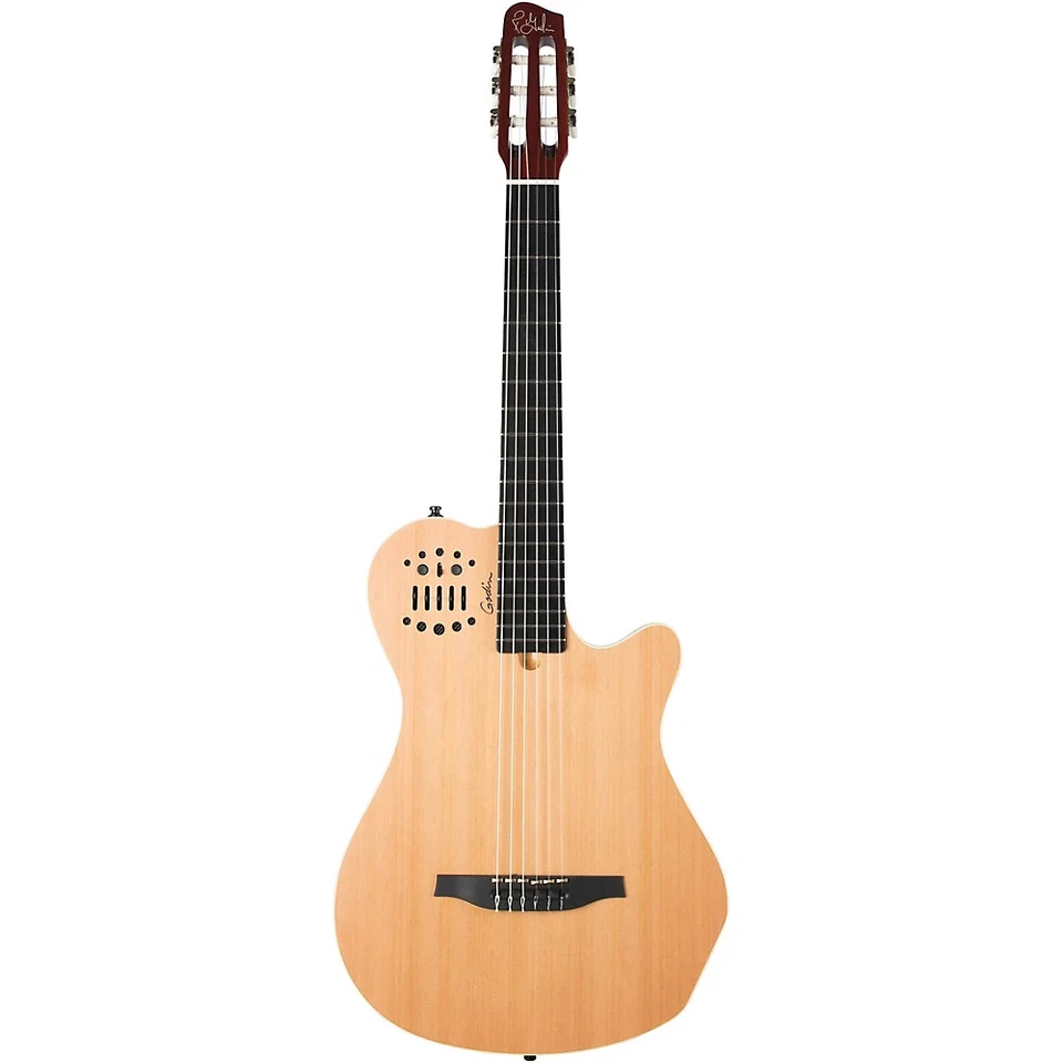 Godin ACS Grand Concert Nylon-String Acoustic-Electric Guitar Natural - Image 3 of 4