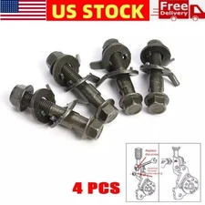 4Pcs 16mm Auto Car Four Wheel Alignment Cam Bolt Kit Adjustable Camber Bolts Set
