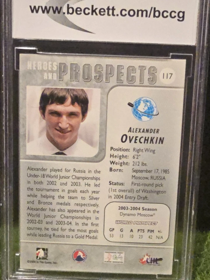 2004-05 In the Game Heroes and Prospects - Alex Ovechkin #117 (RC) Foto 4 de 4
