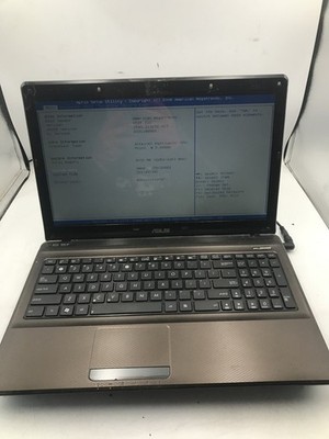 ASUS K52F NOTEBOOK - BOOTS TO BIOS - INTEL PENTIUM P6100 - 3GB RAM - READ - BB