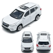 1/64 Scale Subaru Forester Model Car Diecast Toy Cars ​​Friction Powered White