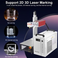 5W 355nm UV Laser Crystal 3D Inner /2D Flatbed Engraving 70*70 Marking Machine