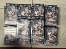 NEW 10 BOXES  2025 Topps Chrome NFL Football Hanger Box Sealed In Hand 