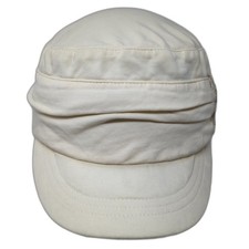 Unbranded Fitted Cadet Army Cap Beige One Size Embroidered Floral Outdoor