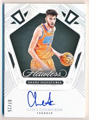 2024-25 Flawless Chet Holmgren Shade Signatures Auto #FSS-CHT (07/25) - JSY #