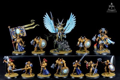 Stormcast Vigilors 組立済み ミニチュア 10体セット Vigilors